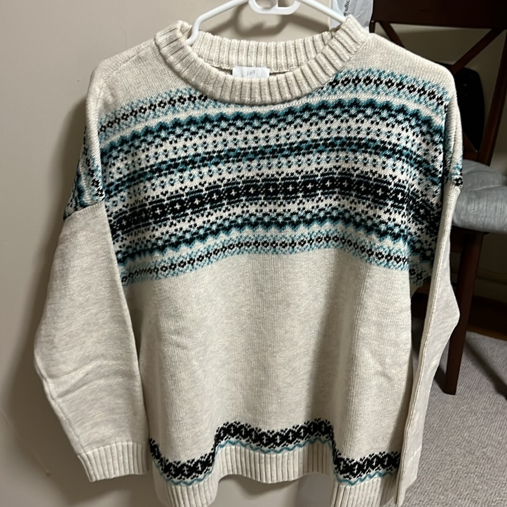 J.Jill Relaxed Fair Isle Sweater Pullover NWT - Picture 5 of 13